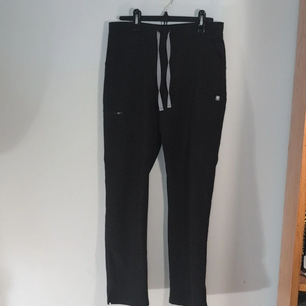 Figs High waisted Yola Skinny Scrub Pants Small Black - Picture 4 of 7